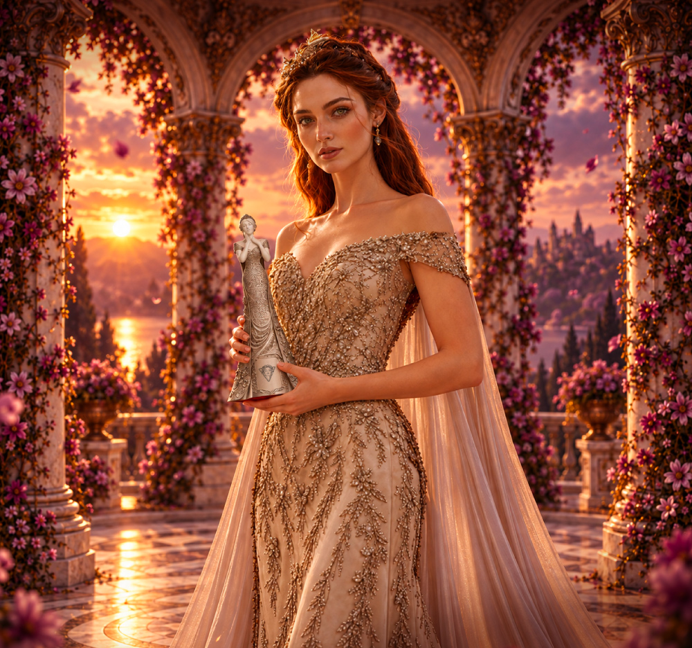 MUSE Photography Awards statuettes in gold, platinum, and silver finishes