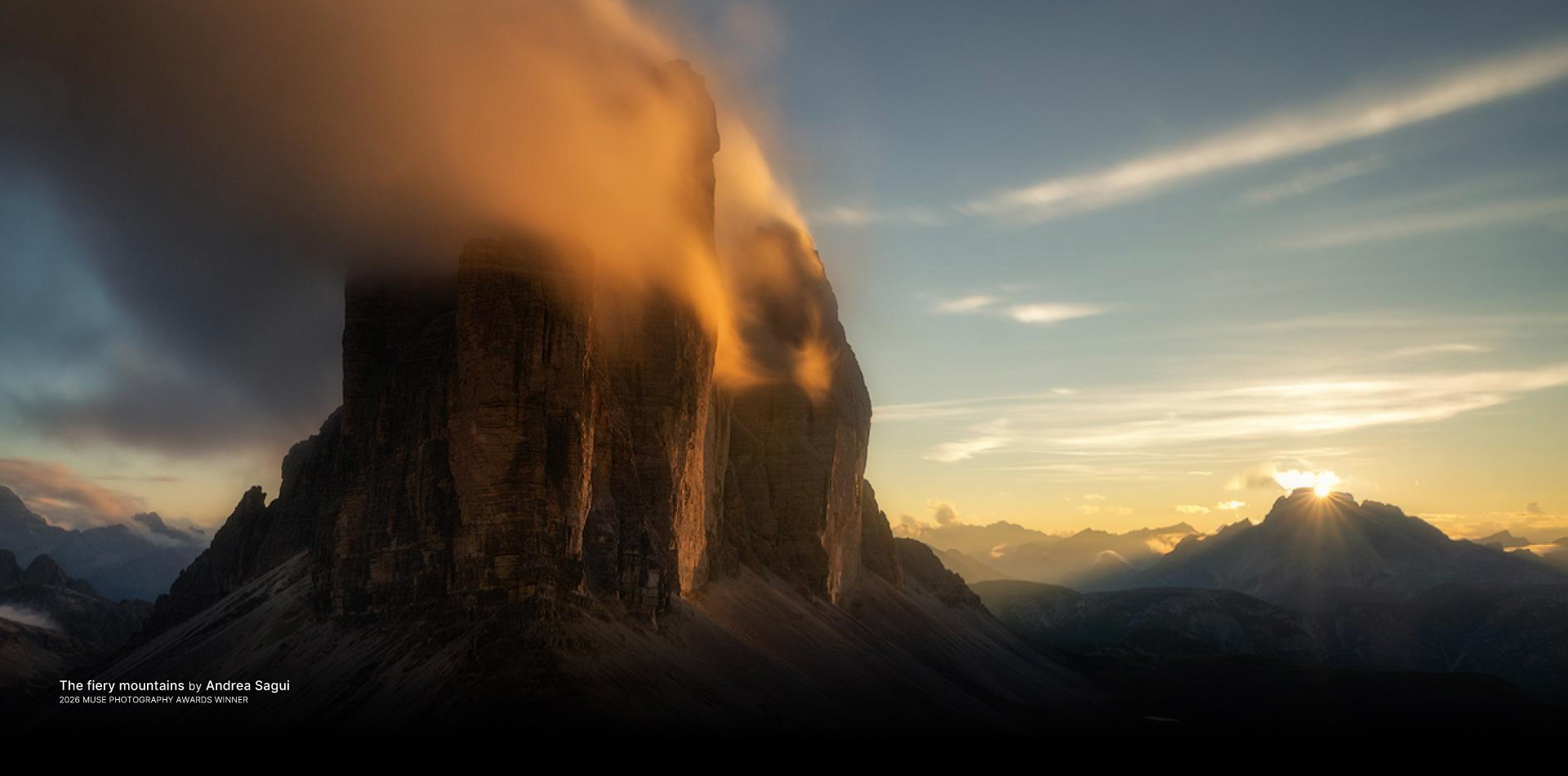2026 MUSE Photographer Awards - Nature Photography Winner (Amateur) - The fiery mountains by Andrea Sagui
