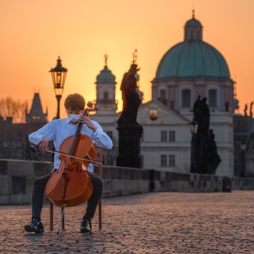 MUSE Photography Awards Gold Winner - Cello player during a pandemic covid by Richard Horák