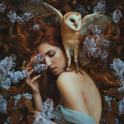 Woman and owl... - MUSE Photography Awards