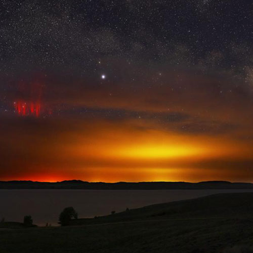 MUSE Photography Awards Gold Winner - Pre-dawn Red Sprite by Nathan Myhrvold