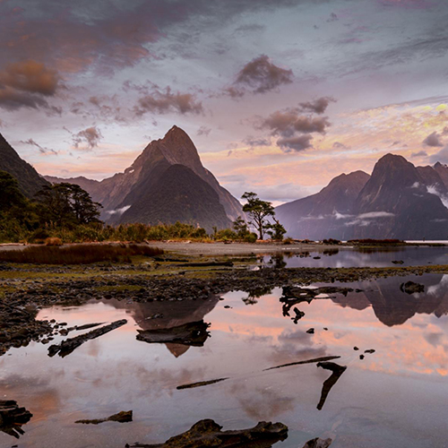 MUSE Photography Awards Gold Winner - Dawn over Milford Sound by Stu-e Rees