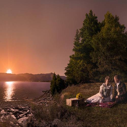 MUSE Photography Awards Gold Winner - Victorian Sunrise Picnic on the shores of Lake Hawea by Chris Pegman