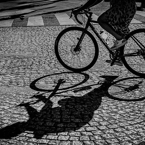 Award-winning photograph Bike Shadows by Karen Grillion, 2026 MUSE Photography Awards Silver Winner