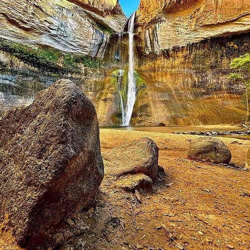Award-winning photograph Lower Calf Creek Falls by Pamela Peters, 2026 MUSE Photography Awards Silver Winner