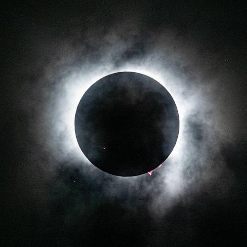 2026 MUSE Photography Winner - Cloudy Solar Eclipse by Russell Trozera