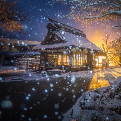 MUSE Photography Awards Gold Winner - Oshino Hakkai in the snow by simon chu