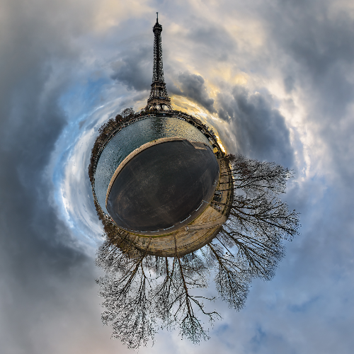 Tiny Planet-sur-Seine - Photography Winner