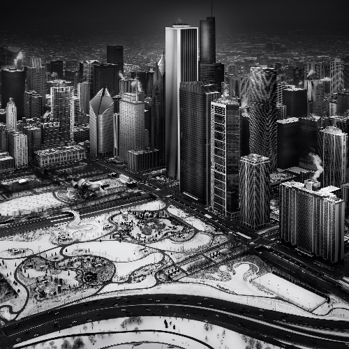 MUSE Photography Awards Gold Winner - Aerial Chicago by Helena GARCIA HUERTAS