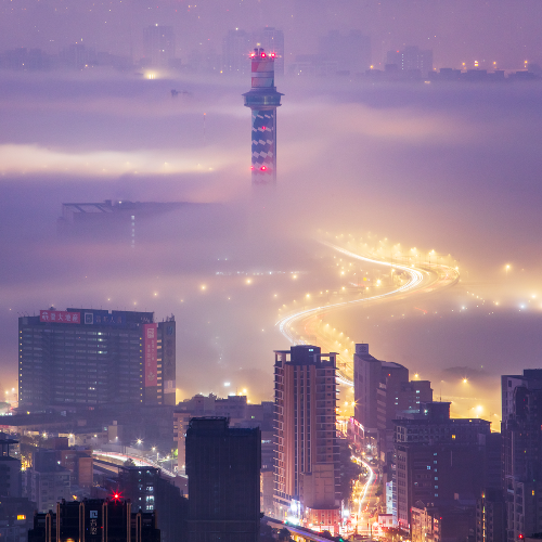 City low altitude sea of clouds - Photography Winner