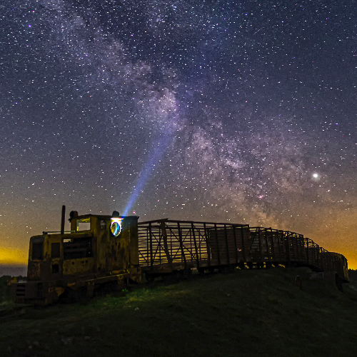 MUSE Photography Awards Silver Winner - Milky way over Sky Train by Todor Tilev