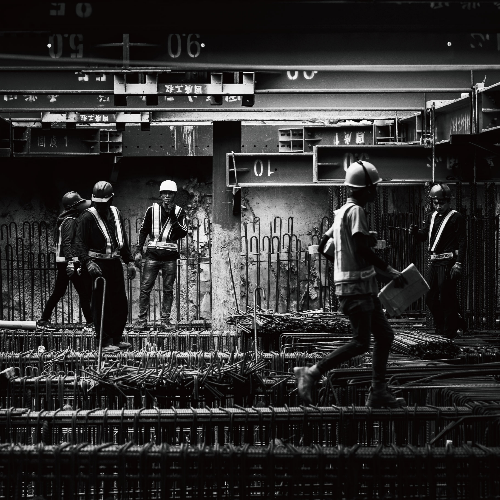 MUSE Photography Awards Gold Winner - Workers Under Secure Support by Chan-Nok-Hang