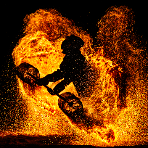 MUSE Photography Awards Platinum Winner - Red Flame Flywheel by Shirley Wung