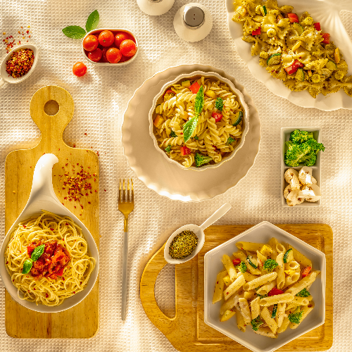 Pasta in Golden Light