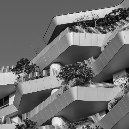 Award-winning photograph Diamond-Carved: The Arc of Vertical Greenery by SHIH HUNG YANG, 2026 MUSE Photography Awards Gold Winner