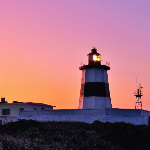 Award-winning photograph Lighthouse at Sunset by Robert Tsai, 2026 MUSE Photography Awards Silver Winner